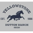 thumbnail image 2 of Women's Yellowstone Dutton Ranch Horse Logo Graphic T-Shirt, 2 of 4