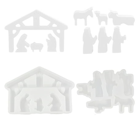 ROCKROK Religious Themed Silicone Molds Chocolate Fondant Silicone Molds for Baking