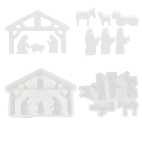 ROCKROK Religious Themed Silicone Molds Chocolate Fondant Silicone Molds for Baking