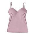 thumbnail image 4 of Shelf Bra Camisoles Adjustable Spaghetti Strap Tank Tops Basic Layer, 4 of 5