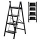 thumbnail image 1 of Escalera Tubular Plegable de Tijera KingsHouse 3 Peldaños Negra, 1 of 8