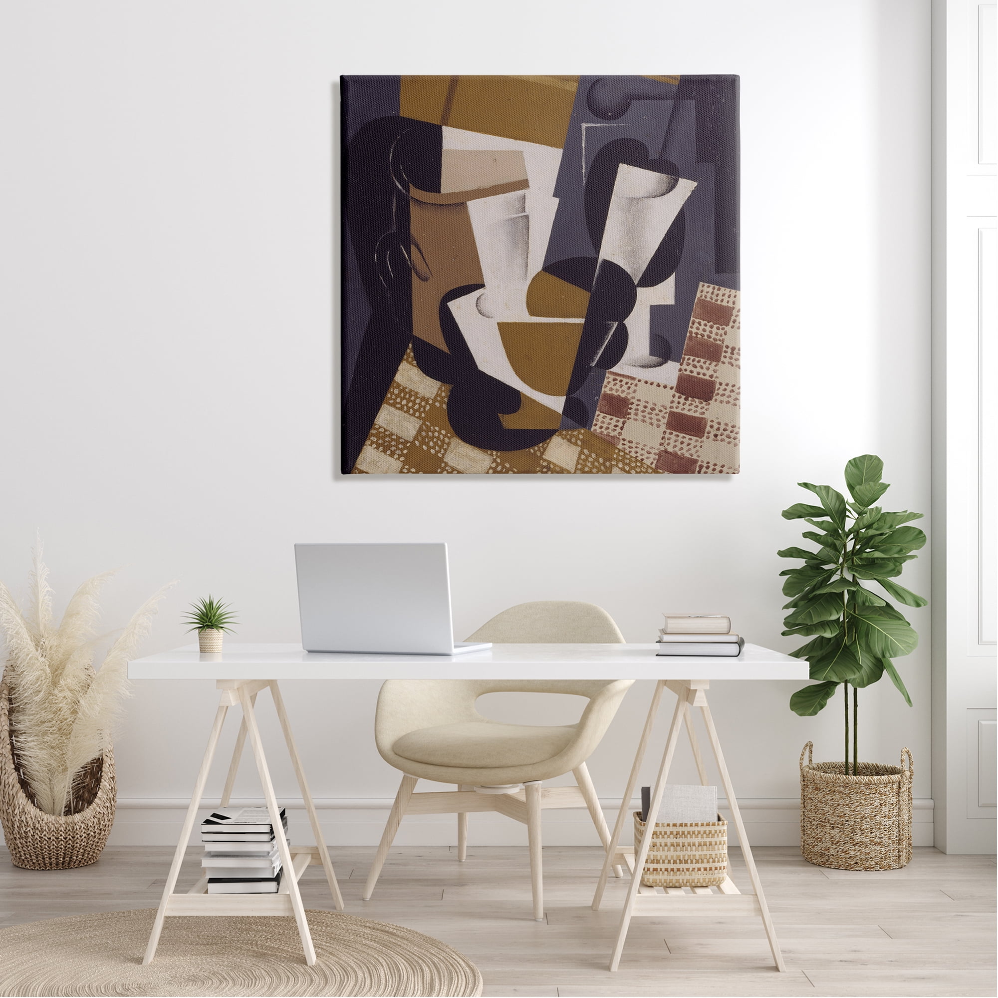 Stupell Industries Broc et Verre Juan Gris Classic Abstract Painting Painting Gallery Wrapped Canvas Print Wall Art, Design by one1000paintings