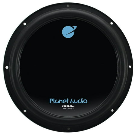 Planet Audio 12 Inch 1800W Car Audio Power Single Subwoofer DVC 4 Ohm AC12D
