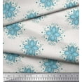 thumbnail image 2 of Soimoi Crepe Silk Fabric Flower Artistic Decor Fabric Printed Yard 42 Inch Wide, 2 of 3