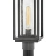 thumbnail image 4 of Double Frame 1-Light Medium Outdoor Post or Pier Mount Lantern in Black with Clear Seedy Glass 7 inches W X 17 inches H-Oil Rubbed Bronze Finish-E26, 4 of 6