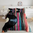 thumbnail image 2 of Erosebridal 80s Music Theme Bedding Todder Comforter Set, Old Fashion Vinyl Record Down Comforter, Reversible 2 Pieces, 2 of 8