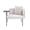 Beige, variant on Upholstered Accent Lounge Chair with Small Table and Back Pillow, Modern Single Sofa Armchair with Metal Frame and Side Pockets, Navy Reading Seating for Bedroom Home Office