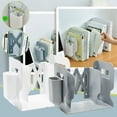 thumbnail image 1 of Vaidha Retractable Desktop Book Organizer Storage Rack Office Document Textbook Shelf, 1 of 2