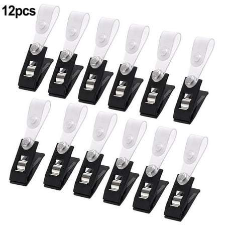 

RANMEI Adjustable 12Pcs Garden Flag Silicone Stopper and Windproof Clips Anti-Wind