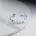 thumbnail image 4 of Anillo Antiansiedad Con Cuentas Para Mujer, Anillo Antiestrés, Anillo Abierto Ajustable Para Niñas Adolescentes Methold AP005759-00, 4 of 6