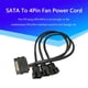 thumbnail image 4 of SATA 1 a 3 4 5 Cable de alimentación de 4 pines PC Ventilador de refrigeración Splitter Hub Converter, 4 of 6