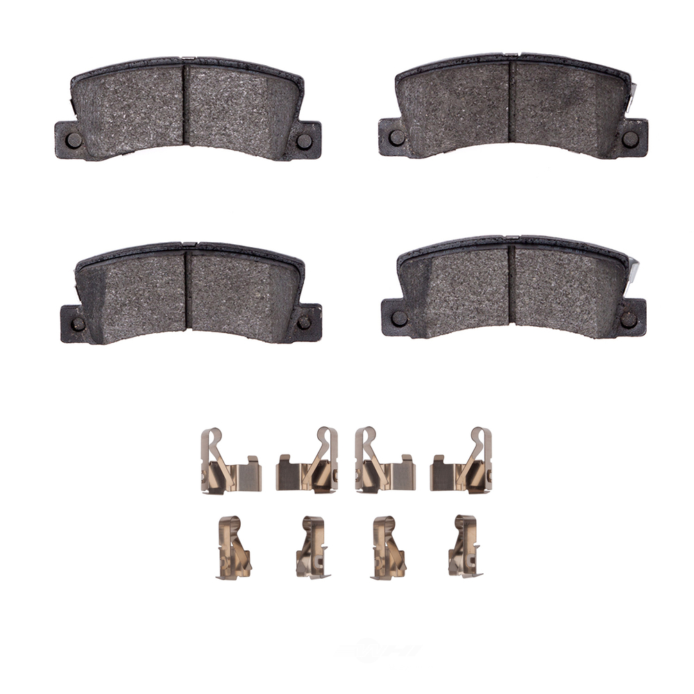 Dynamic Friction Company 1551-0325-01 DFC 5000 Advanced Brake Pads - Ceramic and Hardware Kit - OE