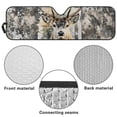 thumbnail image 7 of POLERO Grey Camo Deer Universal Windshield Sun Shade for Car Truck Off-road Vehicle, Foldable Front Window Sun Shield Visor Automotive Window Sunshades, 7 of 7
