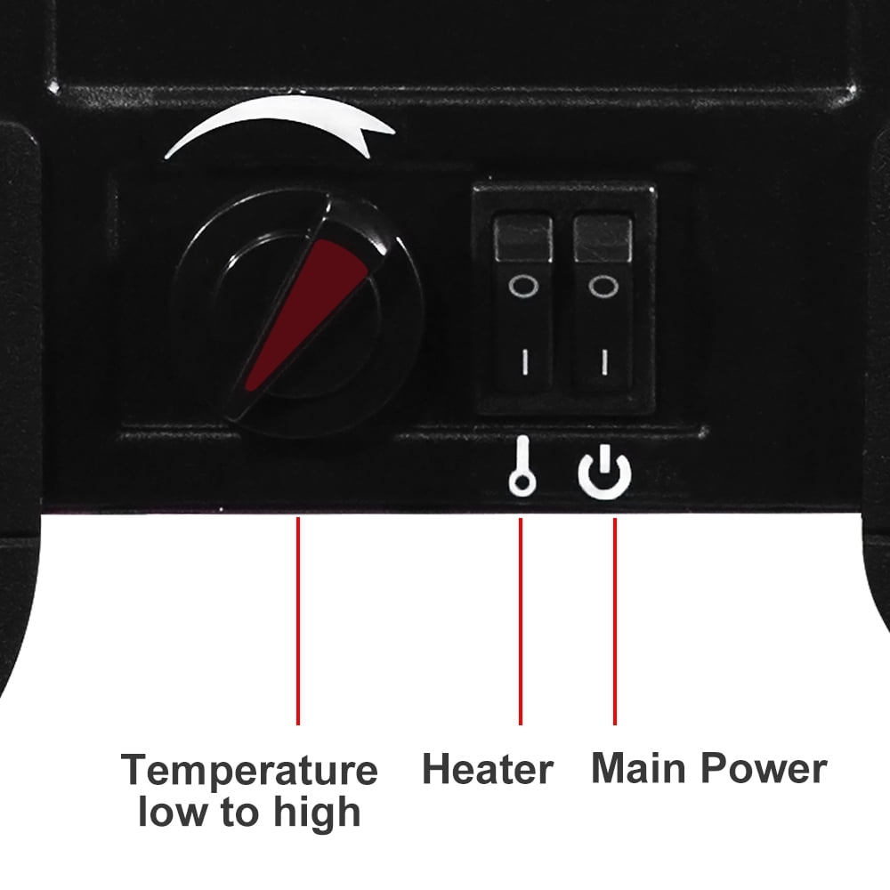 Kepooman Electric Fireplace Stove for Indoor use, 14 inch Portable Freestanding Space Heater With Ntc Temperature Control Knob Kepooman Electric Fireplace Stove for Indoor use, 14 inch Portable Freestanding Space Heater With Ntc Temperature Control Knob