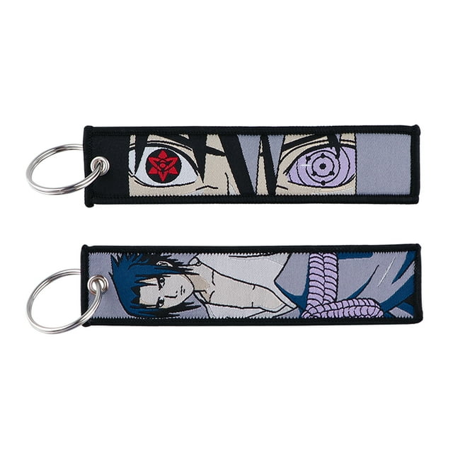 Anime Key Tag Japanese Embroidery Jet Tag Cars Keychain Men Women Key Ring Holder Jewelry Accessories Gift 1PCS 29