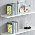 thumbnail image 5 of 2Pack Acrylic Bookends Clear L-Shaped Book Holders with Non-Slip Pads Sturdy Durable Book Stoppers for Shelves, Office, School, Library, Home Desk Decor Light Green Apple Harvest, 5 of 6
