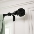 thumbnail image 3 of ACROMA Watie Adjustable Black Single Curtain Rod with Final Set for Window 28-48 inches, 3 of 5