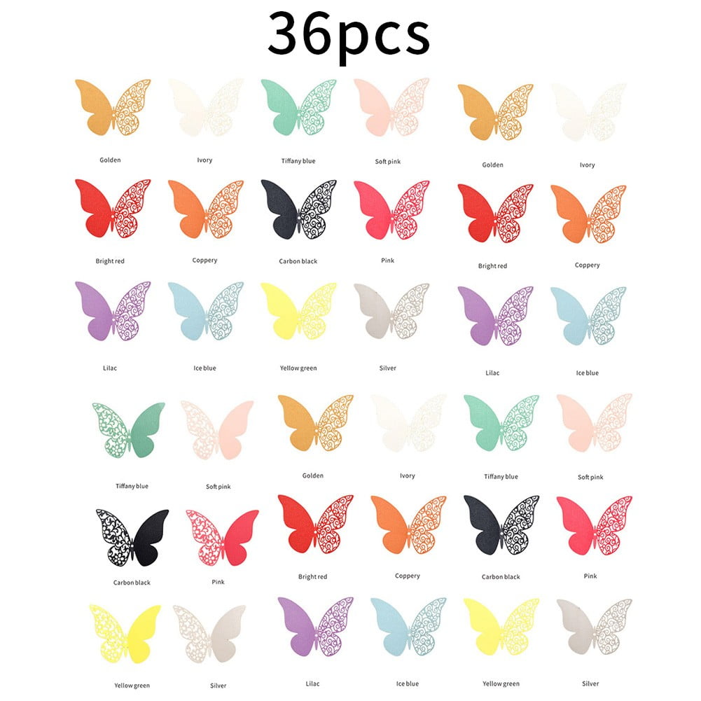 Easy Peel and Stick Colorful Butterflies Nursery Decal Instant Home Decor  Wall Sticker #3005 - InnovativeStencils