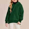 thumbnail image 4 of fatyb Boys Girls Hoodies Long Sleeve Kids Hooded Sweatshirts Casual Plain Pullover Tops with Thumb Hole, 4 of 6