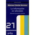 thumbnail image 1 of LA INFORMACIÓN EN TELEVISIÓN OBSESION MERCANTIL Y POLITICA GEDISA MARIANO CEBRIAN HERREROS, 1 of 2