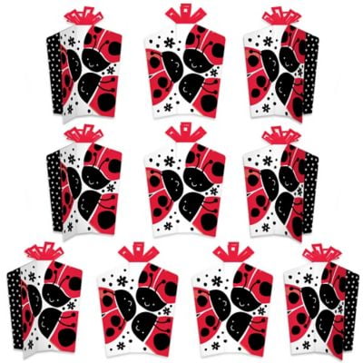 Happy Little Ladybug - Table Decorations - Baby Shower or Birthday Party Fold and Flare Centerpieces - 10 Count