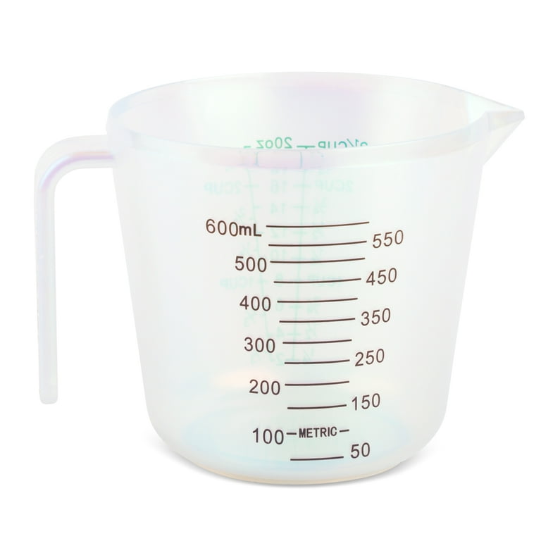 25/30/50/100/150/250/500/1000ml Premium Clear Plastic Graduated Measuring  Cup Pour Spout