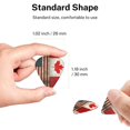 thumbnail image 4 of 6 Pieces America Canada Flag Guitar Picks for Guitar Bass Music Instruments with 1 Pick Leather Pick Holder, 4 of 7