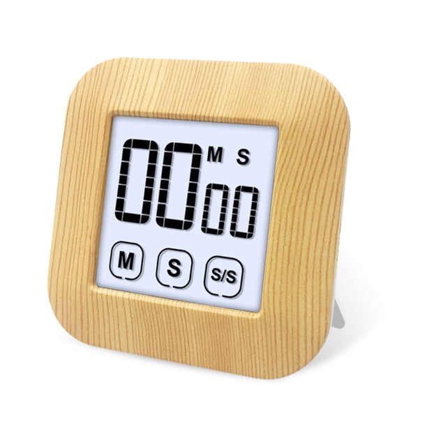 Naiovety Temporizador digital LCD para cocinar Estudiar Hornear Control táctil Pantalla grande 99 minutos 59 segundos Cuenta regresiva Cronómetro Cocina y Comedor No.02 Naiovety HA011335-02B