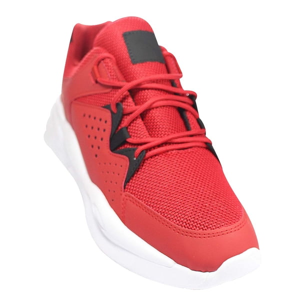 TENIS CASUAL LEON HOMBRE ROJO TEXTIL 1075 LEON 1075p