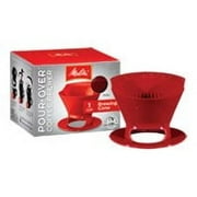 Melitta Red Pour-Over Filter Cone Coffeemaker