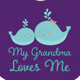 thumbnail image 4 of Inktastic My Grandma Loves Me Boys or Girls Baby Bib, 4 of 4