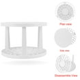 thumbnail image 4 of Miangastore Pen Holder Stand Simple Style Paint Pen Storage Rack White Plastic 1Pack 5.6X5.6X3.9in, 4 of 9