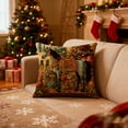 thumbnail image 4 of DefiDgd 18x18inch Embroidered Throw Pillow Cover,Animal Theme Pillowcase,Different Animal Embroidered Pillow Cover for Sofa Couch Bedroom Living Room Home Decor(DD), 4 of 6
