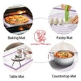 thumbnail image 7 of Goldeer Extra Large Silicone Baking Mat - 26x16 Inch Non-Stick Pastry Mat for Dough Rolling, Macarons, Cookies & Bread | Non-Slip Counter Mat, Oven Liner & Fondant Work Surface | Dishwasher Safe, 7 of 7