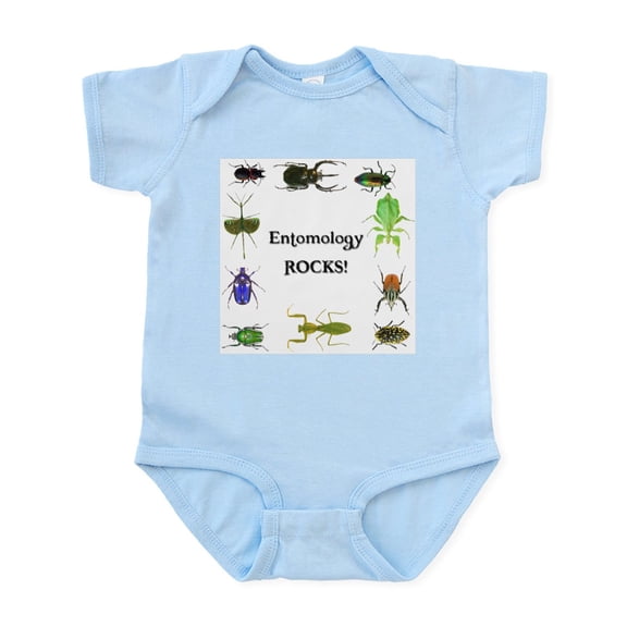 CafePress - Entomology Rocks Infant Bodysuit - Baby Light Bodysuit, Size Newborn - 24 Months