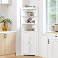 Tall Corner with Adjustable Shelves, Freestanding Storage