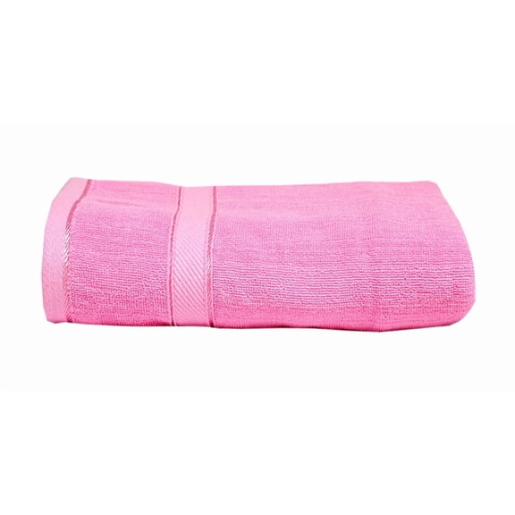 Space Fly Cotton Luxury Bath Towels 600 Gsm (Pink)- Pack Of 1