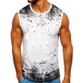 thumbnail image 1 of Txlixc Ropa deportiva de verano para hombres, chaleco o - neck sin mangas, blanco / rojo / negro Txlixc moda, 1 of 3