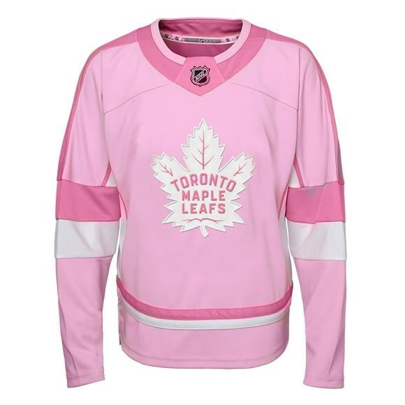 Outerstuff Chandail de Mode Rose pour Filles d'Âge Préscolaire Maple Leafs de Toronto