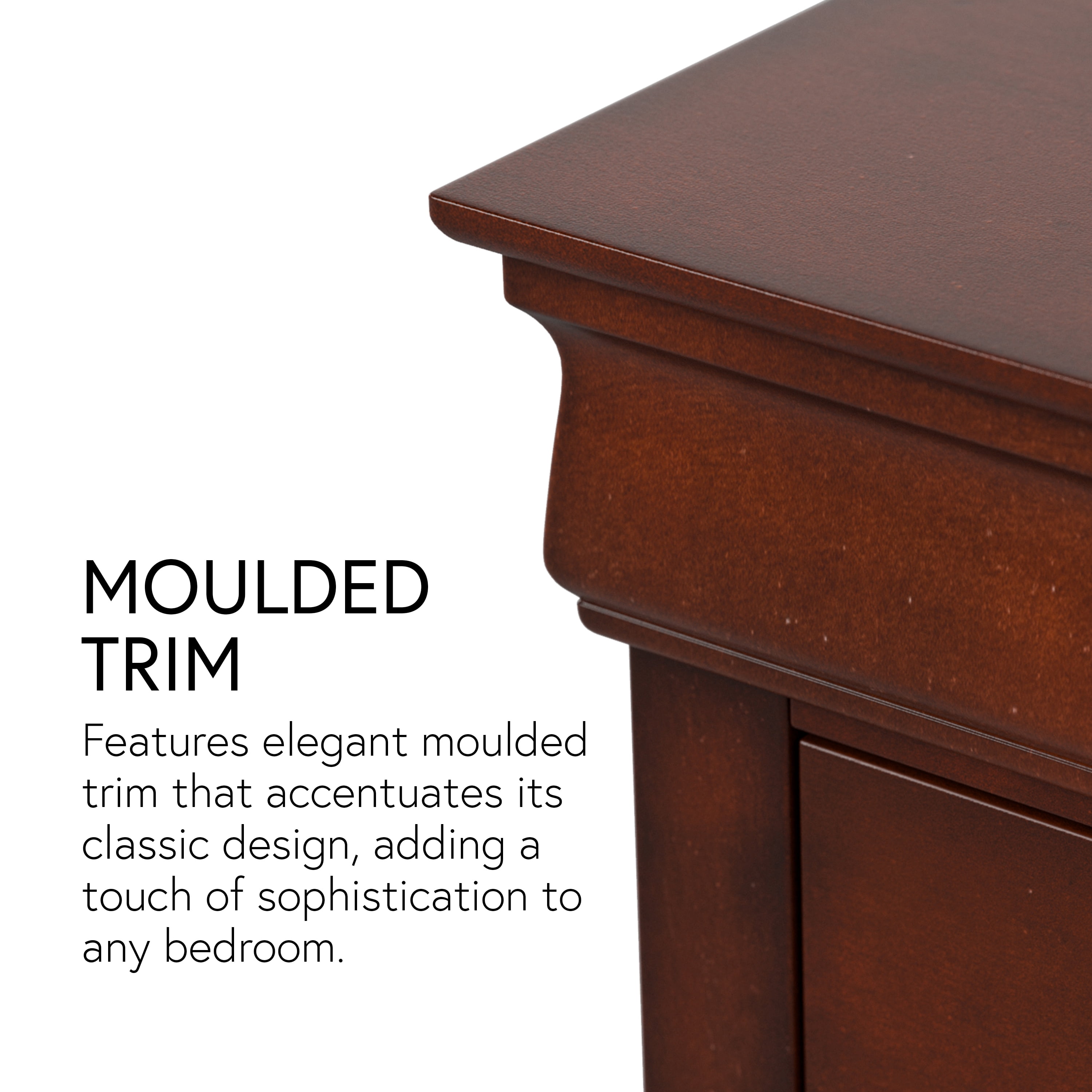 Furniture of America Rycia Traditional 6-Drawer Dresser, Black