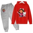 thumbnail image 3 of Sudadera con capucha de la casa de muñecas Gabbys para niños y niñas, conjunto de 2 piezas con capucha y pantalones Mirabel, bonito disfraz para niños, chándales para niños, 3 of 5