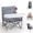 Grey, variant on Tiny Marvels Portable Foldable Baby Chair with Removable Tray and Carry Bag, 3-in-1 Baby Seat for Travel, Beach and Home, BPA-Free Material, 3-Point Harness, Non-Slip Feet, Ages 6-36 Months