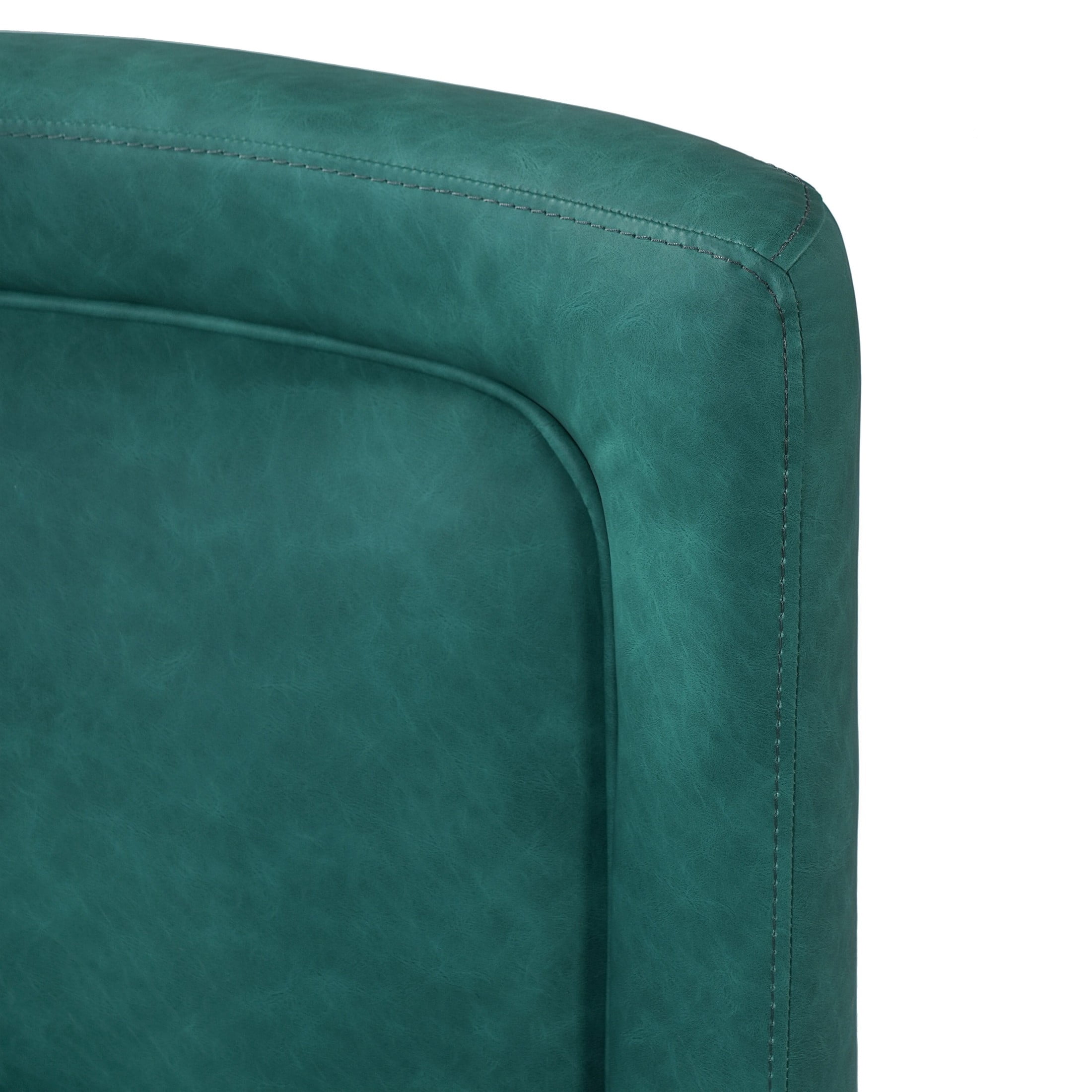 Christopher Knight Home Modern PU Upholstered Armless Dining Chairs, Green, Set of 2