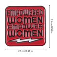 thumbnail image 3 of 1pc Feminismo Letras Broche Mujeres Gota de aceite Breastpin Chic Ropa Pin Rojo, 3 of 7
