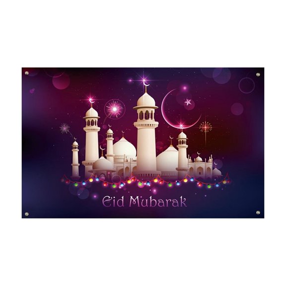 Orangide Ramadan Party Decorations Middle Eastern Fasting Month Banner Muslim Islamic Hanging Swirls For Home Mosque Table Decor Eid Mubarak Backdrop
