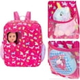 thumbnail image 2 of K.T.Fancy 7 PCS American 18 inch Dolls Bag Carrier Set and Accessories Including 18 Inch Doll Clothes, Shoes, Sunglasses, Doll Backpack and Toy Unicorn, 2 of 7