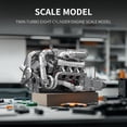 thumbnail image 3 of Kit de modelos de motor V8 biturbo Mould King con batería 2899 piezas, 3 of 6