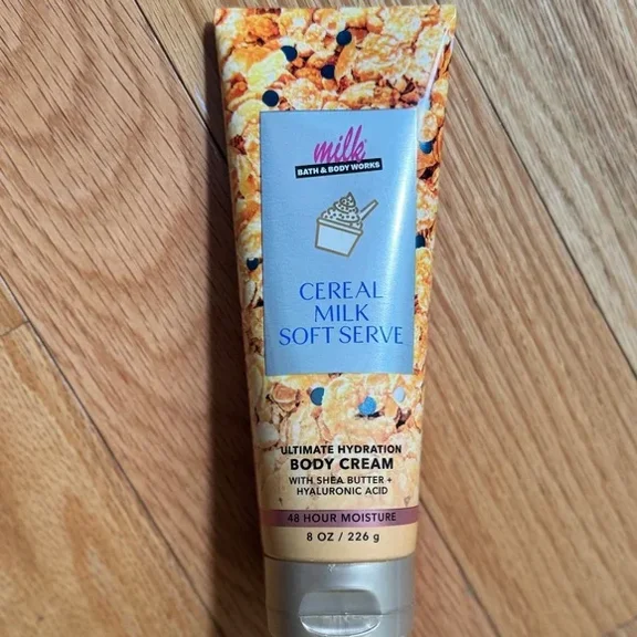 Bath & Body Works Cereal Milk Soft Serve Body Cream 8 oz Milk Bar Line