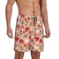 thumbnail image 2 of Fotbe Dragonfly Mushroom Pantalones Cortos de Pijama para Hombre, Ropa de Dormir, Pantalones de Pijama Cortos para Hombre-3X-Large, 2 of 6