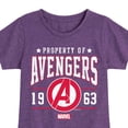 thumbnail image 3 of Marvel The Avengers - Property Of - Toddler And Youth Girls Fitted Short Sleeve Graphic T-Shirt, 3 of 5
